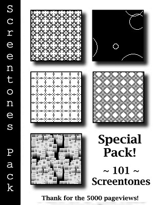 Special Pack 101 Screentones by bakenekogirl