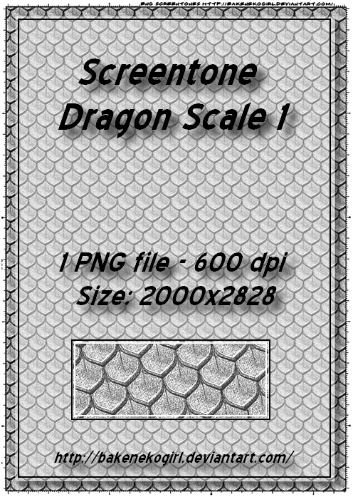 Screentone Dragon Scale - 1