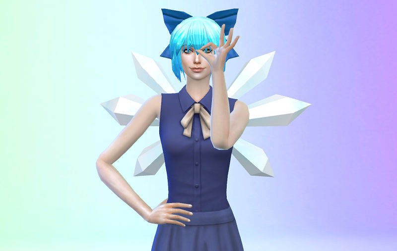 Yandere Simulator to The Sims 4: Cirno Set by We1rdUsername on DeviantArt.
