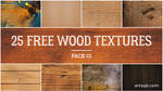 25 Free Wood Textures: Pack 01 by ArtSqb