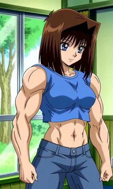 (AI) Anzu Muscle Growth by SodaFlat on DeviantArt