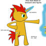 A Pony body style based on Swoozie's stick figures