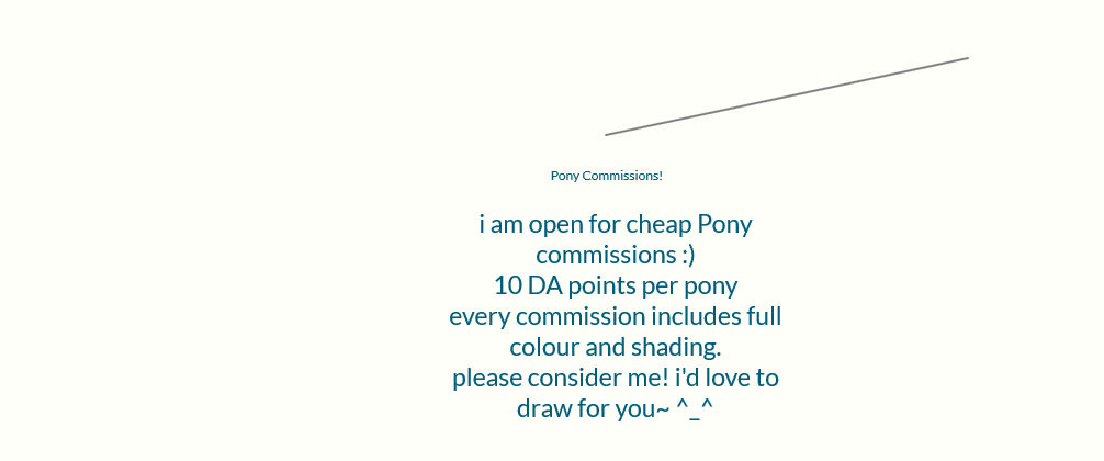 Pony Commission advertisement by ScarletValkyrie on DeviantArt