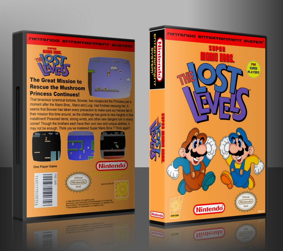 Smb Lost Levels Custom Cover By Tuxedomoroboshi On Deviantart