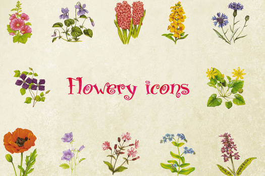 Flowery icons