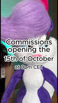 Commission open on the 15th of October