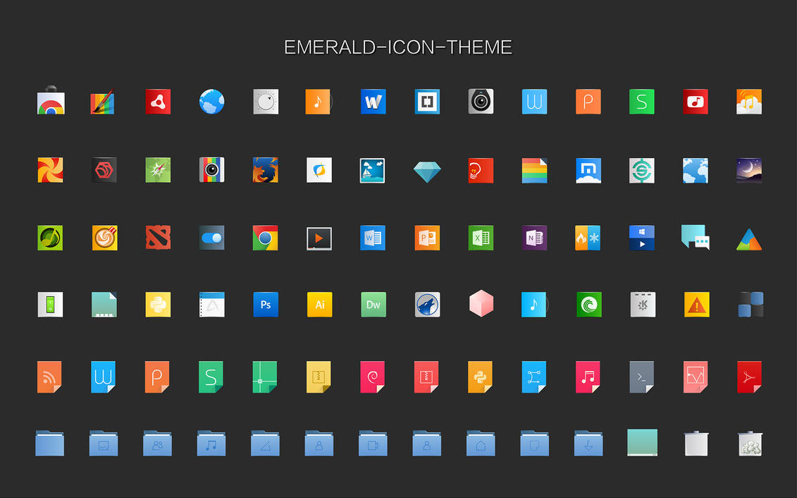 Emerald-icon-theme by vinceliuice