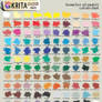 Krita oil pastels swatch