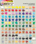 Krita oil pastels swatch