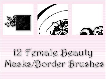 12 Female Beauty Brushes Set 1