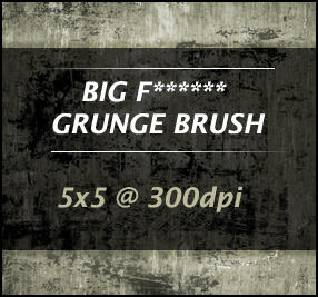 BIG F GRUNGE BRUSH