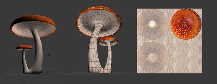 3D mushroom 2 .obj