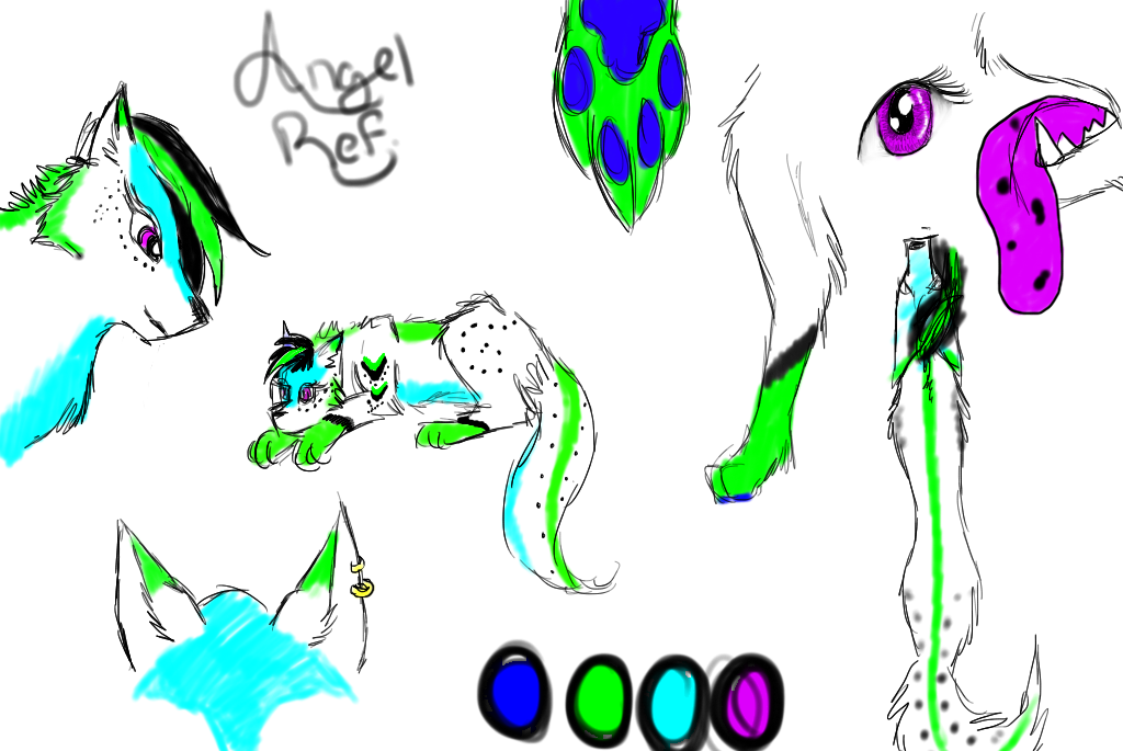 Angel OC ref Sheet by WolfWhispers7799 on DeviantArt