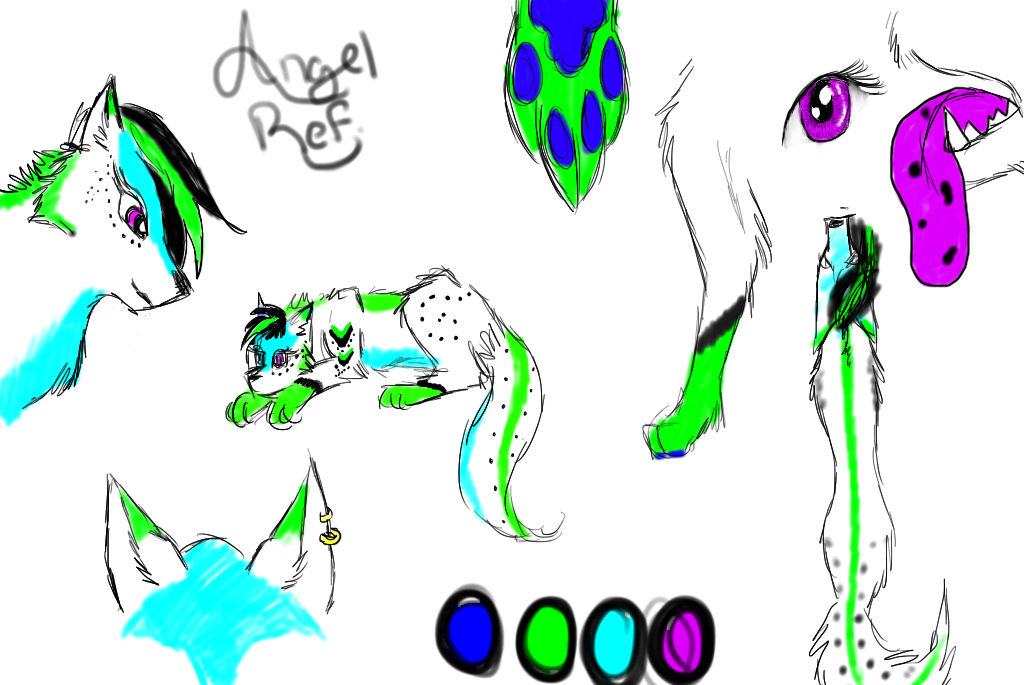Angel OC ref Sheet by WolfWhispers7799 on DeviantArt