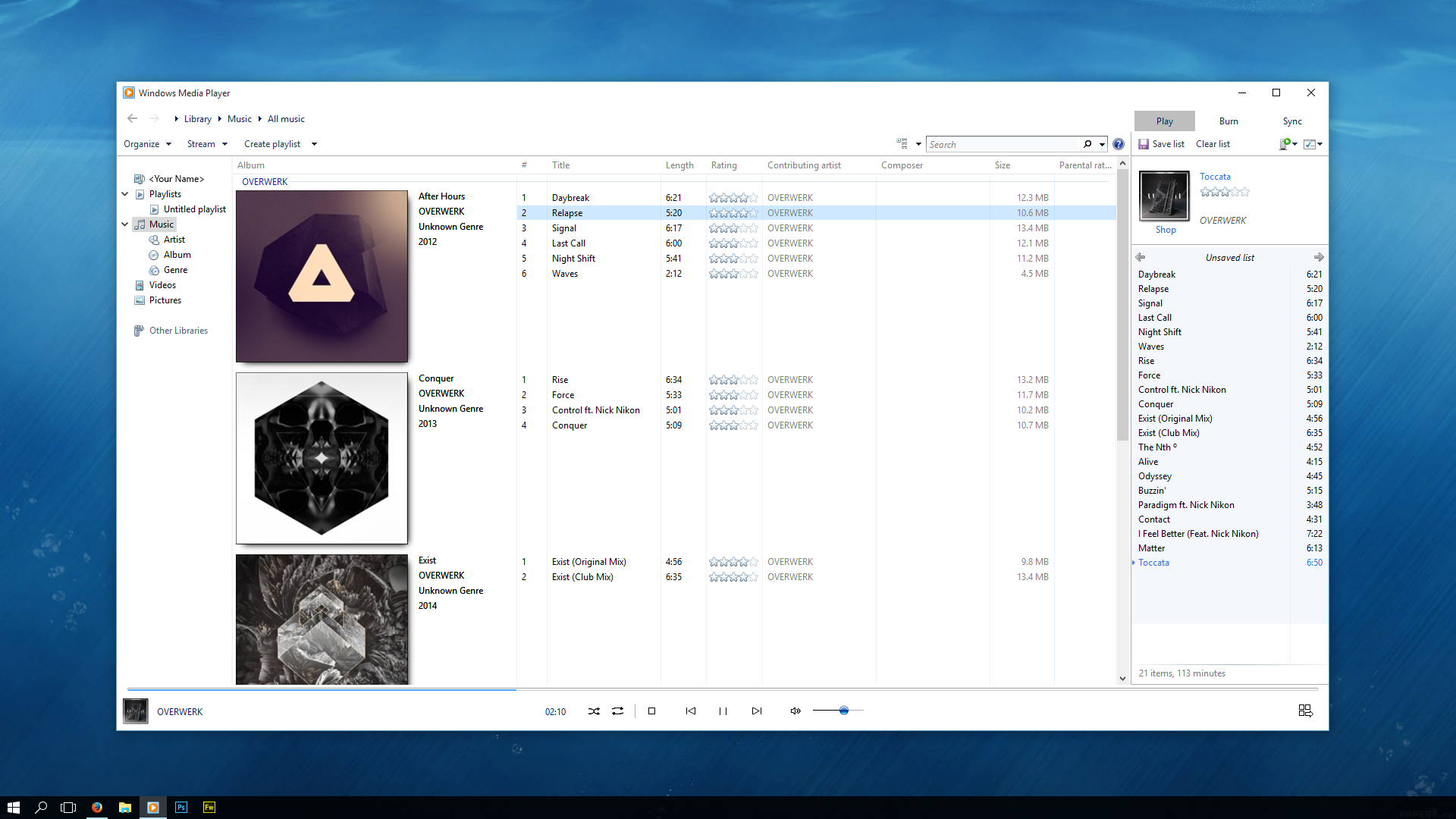 Windows 10 Media Player Facelift