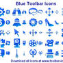 Blue Toolbar Icons