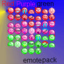 Purple, red, green emote pack