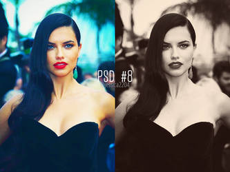 Coloring PSD Adriana Lima @ Cannes Festival