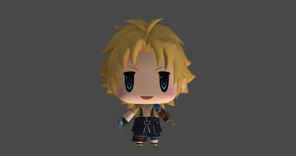 World Of Final Fantasy - Tidus by ilovemynikon on DeviantArt