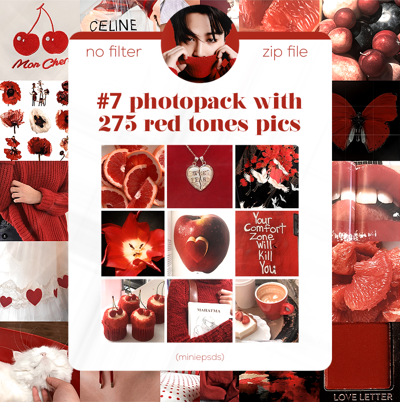 #7 red photopack (by miniepsds) by miniepsds on DeviantArt