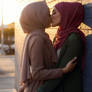 lesbian kissing 