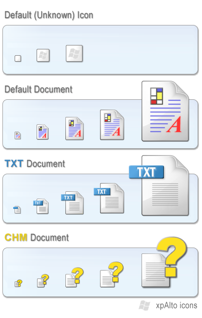 xpAlto Windows Default Icons