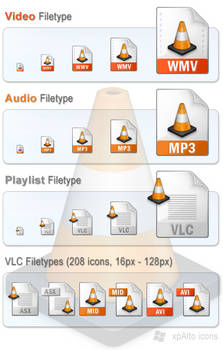 xpAlto VLC Media Player Icons