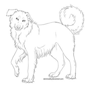 Free Dog Lineart (png+paint update)