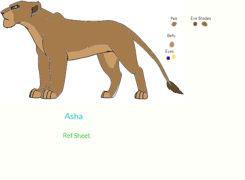 Asha- Ref Sheet by Moonflight4 on DeviantArt