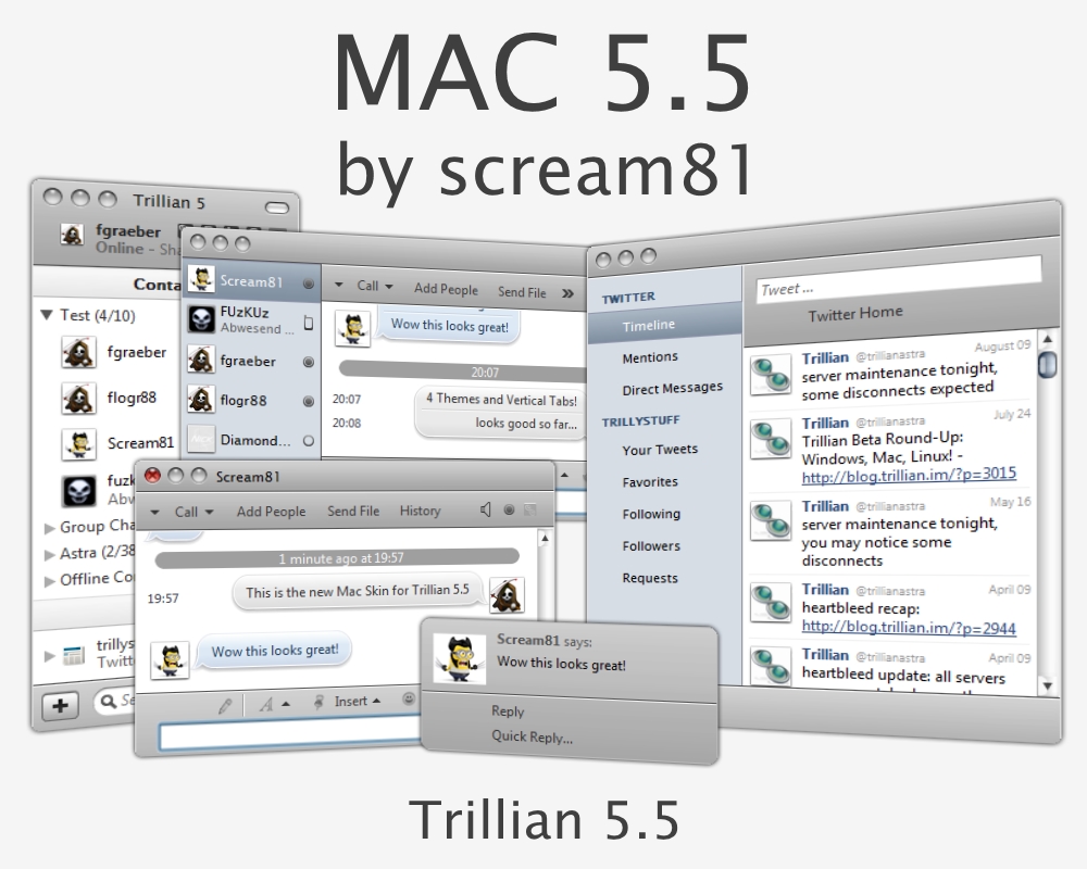 MAC 5.5 Skin for Trillian