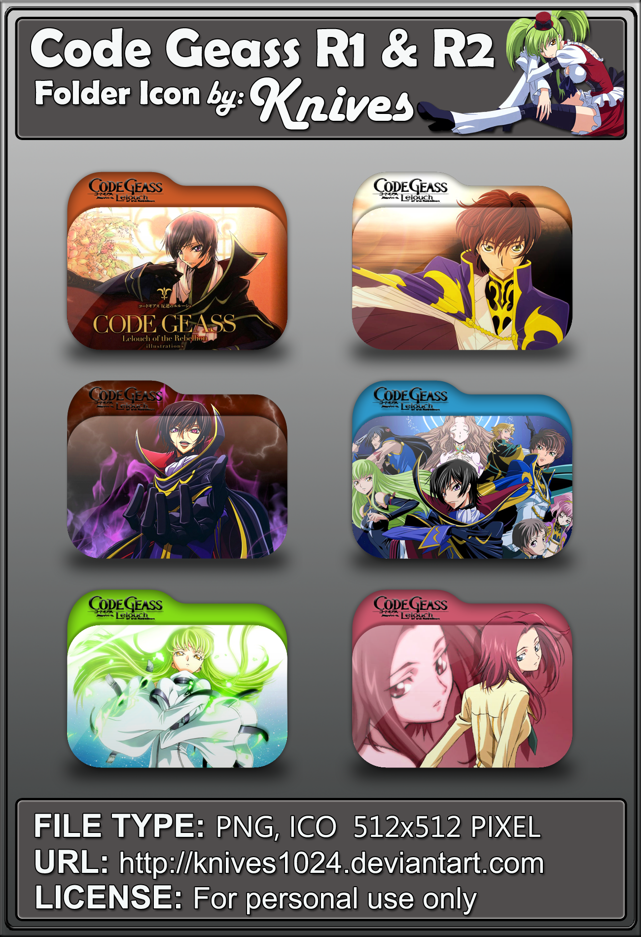 Code Geass Lelouch Vi britania ANime Folder Icon by StevenSelim on