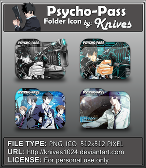 Psycho-Pass Anime Folder Icon by Knives