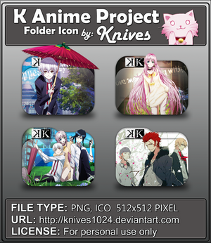 K Anime Project Anime Folder Icon by Knives