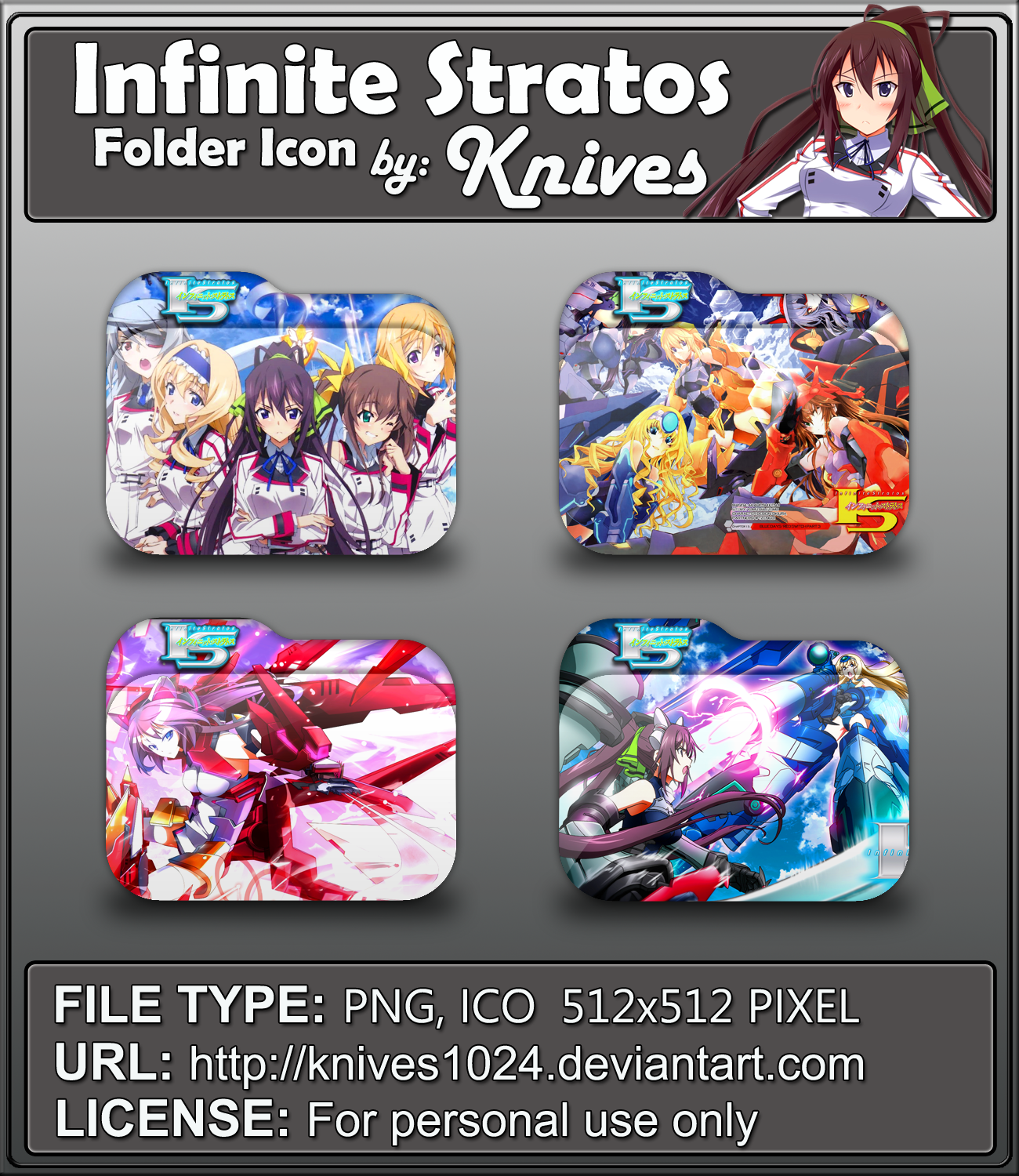 Infinite Stratos 2 - Icon Folder by ubagutobr on DeviantArt