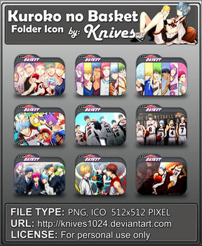 Kuroko no Basket Version 2 Anime Folder Icon b