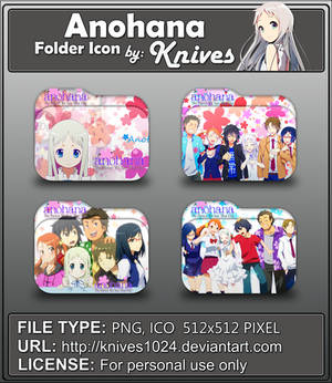 Anohana Anime Folder Icon by Knives