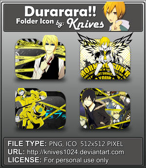 Durarara Anime Folder Icon by Knives