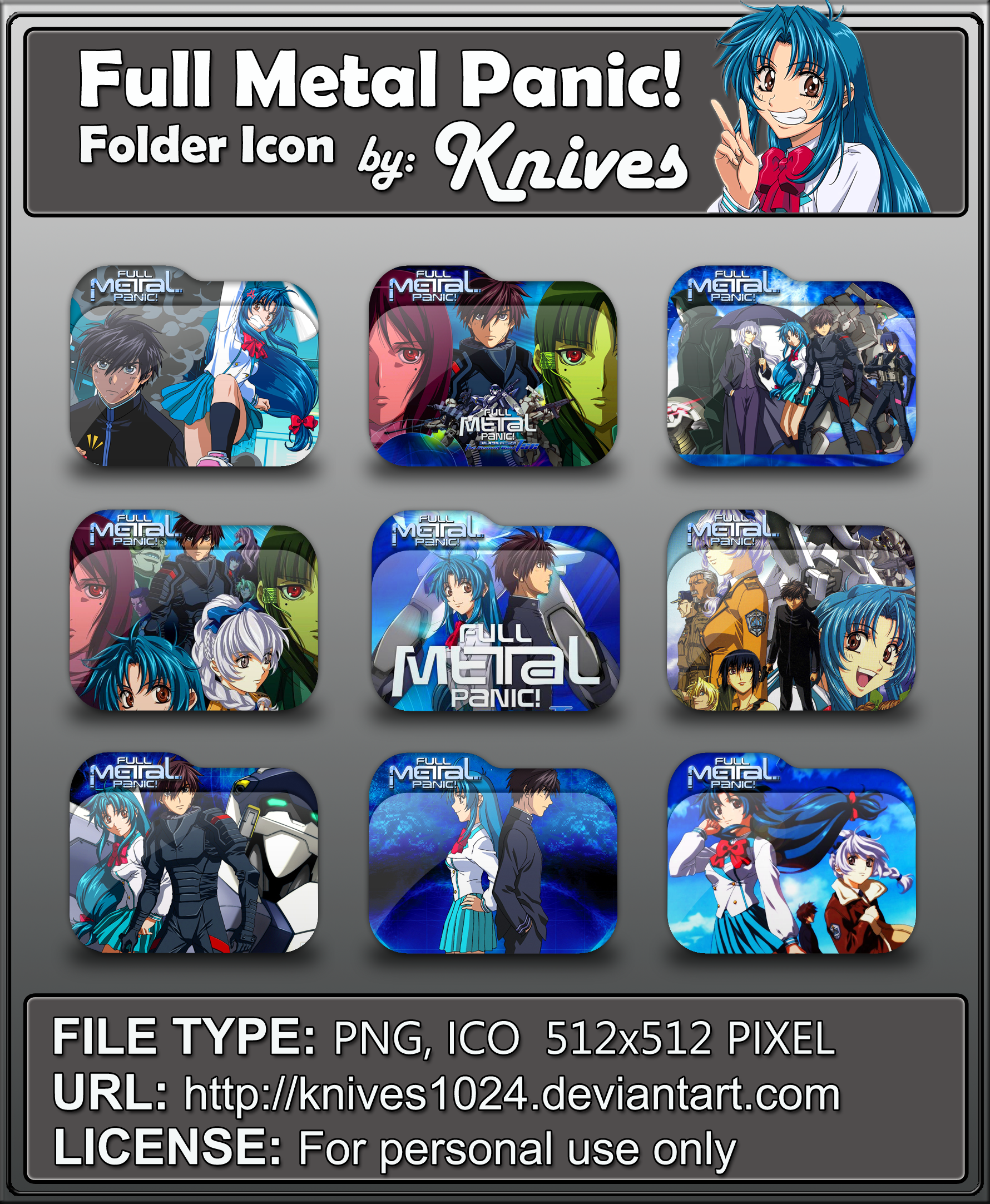 Full Metal Panic! Anime Folder Icon by Knives by knives1024 on DeviantArt
