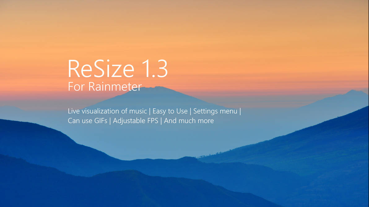 ReSize 1.3 for Rainmeter by DrakenMusic