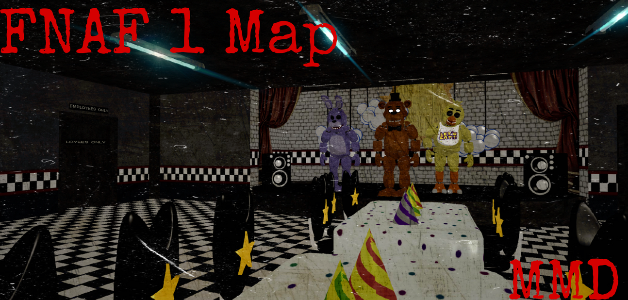 Fnaf 1 Map - Download Free 3D model by Wolfie (@WolfieCutie) [7fa20d8]