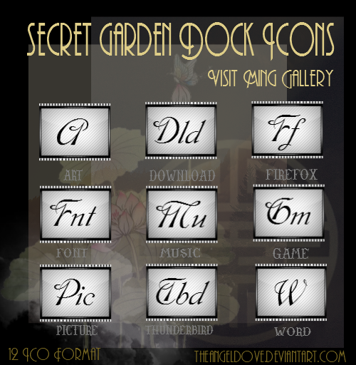 Secret Garden Dock Icons