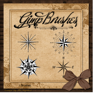 GIMP Brushes | Compass Rose Brushes II