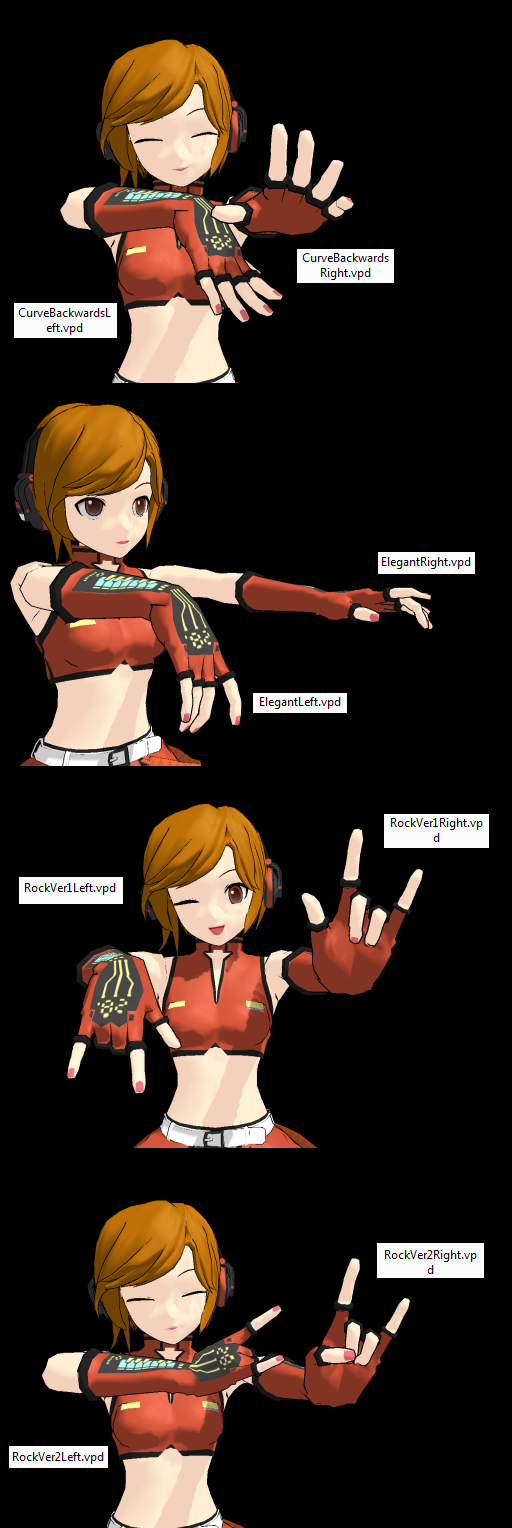 (MMD) Hand Pose Data Pack 2 by FlyIntoTheSunset on DeviantArt