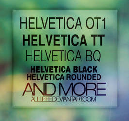 Helvetica font family