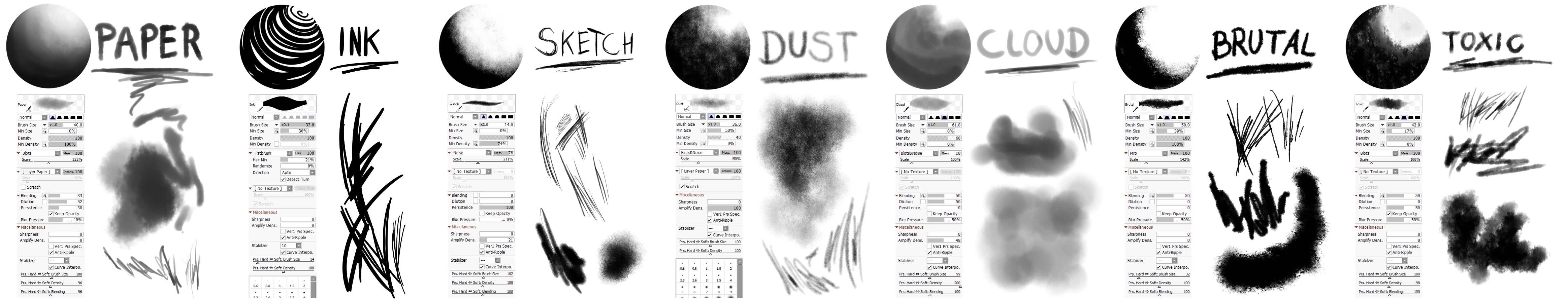 Sai2 Brushes 19 By Menaria On Deviantart