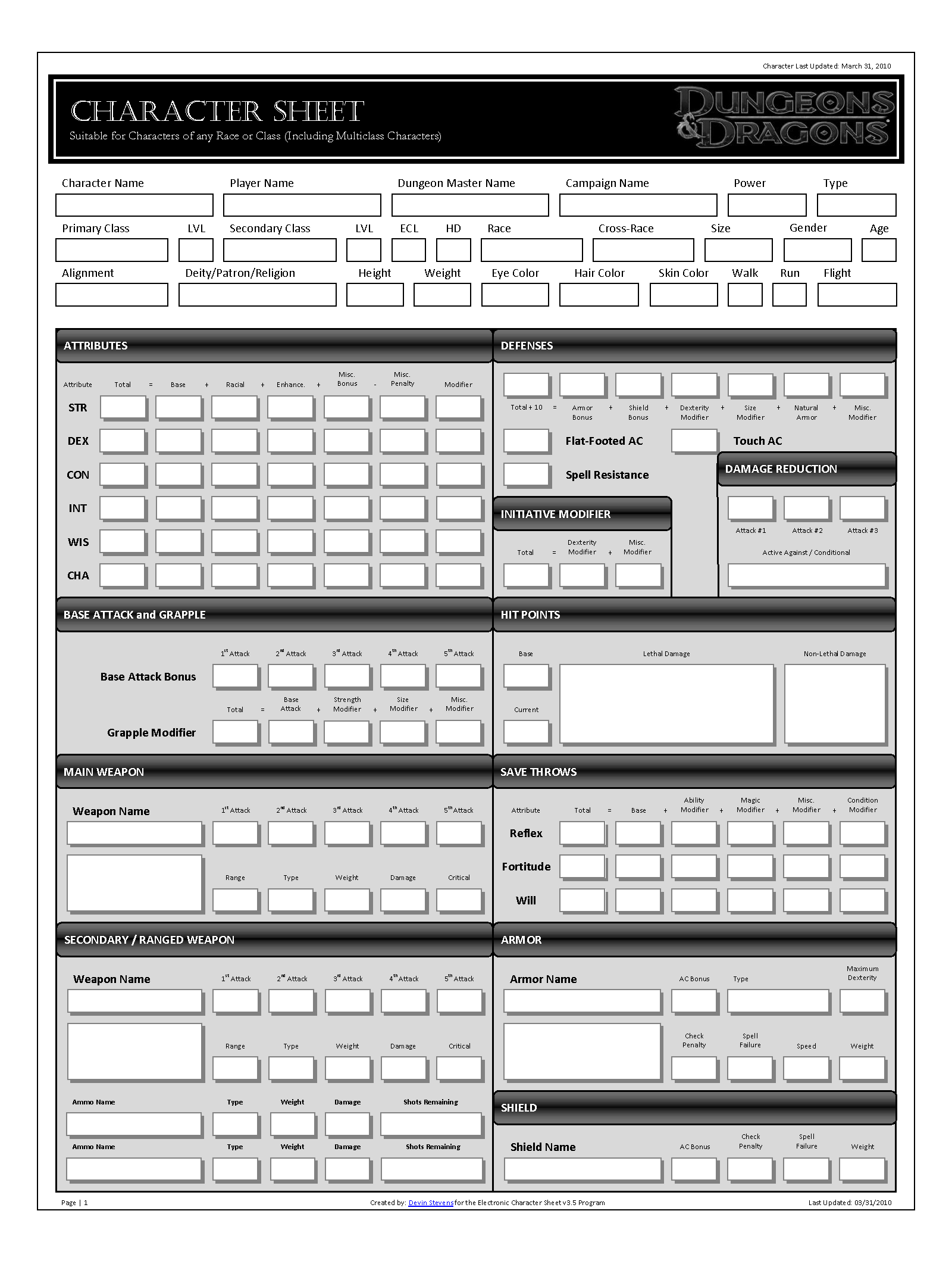 dungeons and dragons 3.5 character sheet helper dungeons and dragons 3.5 character sheet helper