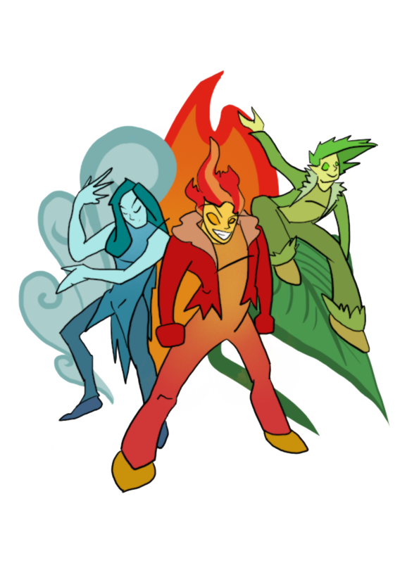 Water With Fire And Flora by systemcat on DeviantArt