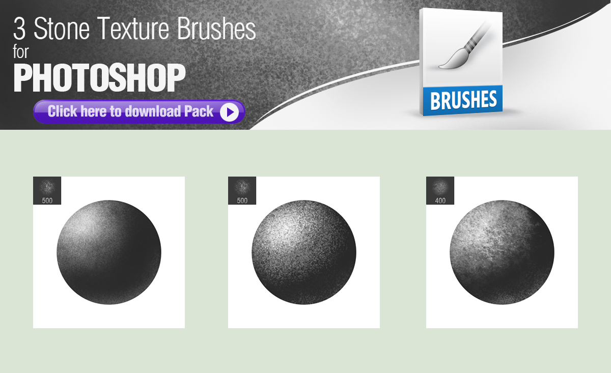 3 Stone Texture Brushes for Painting