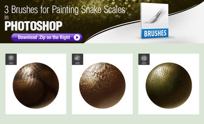 Photoshop Brushes for Painting Snake Scales