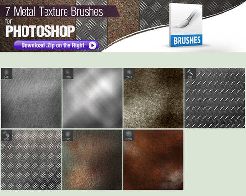 7 Photoshop Brushes for Painting Metal